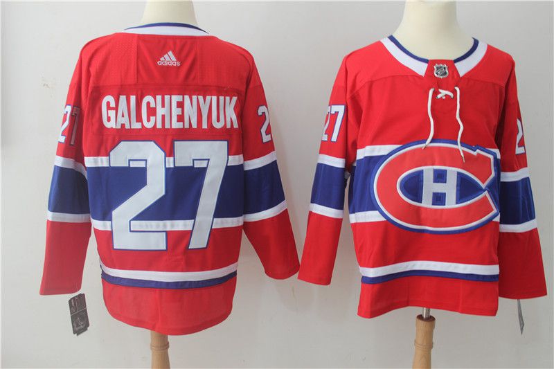 Men Montreal Canadiens 27 Galchenyuk red Hockey Stitched Adidas NHL Jerseys